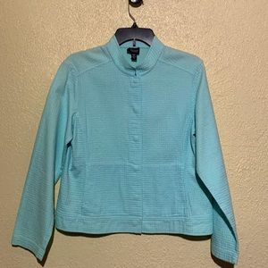 Eileen Fisher Blazer Jacket Textured Brick Design Size M